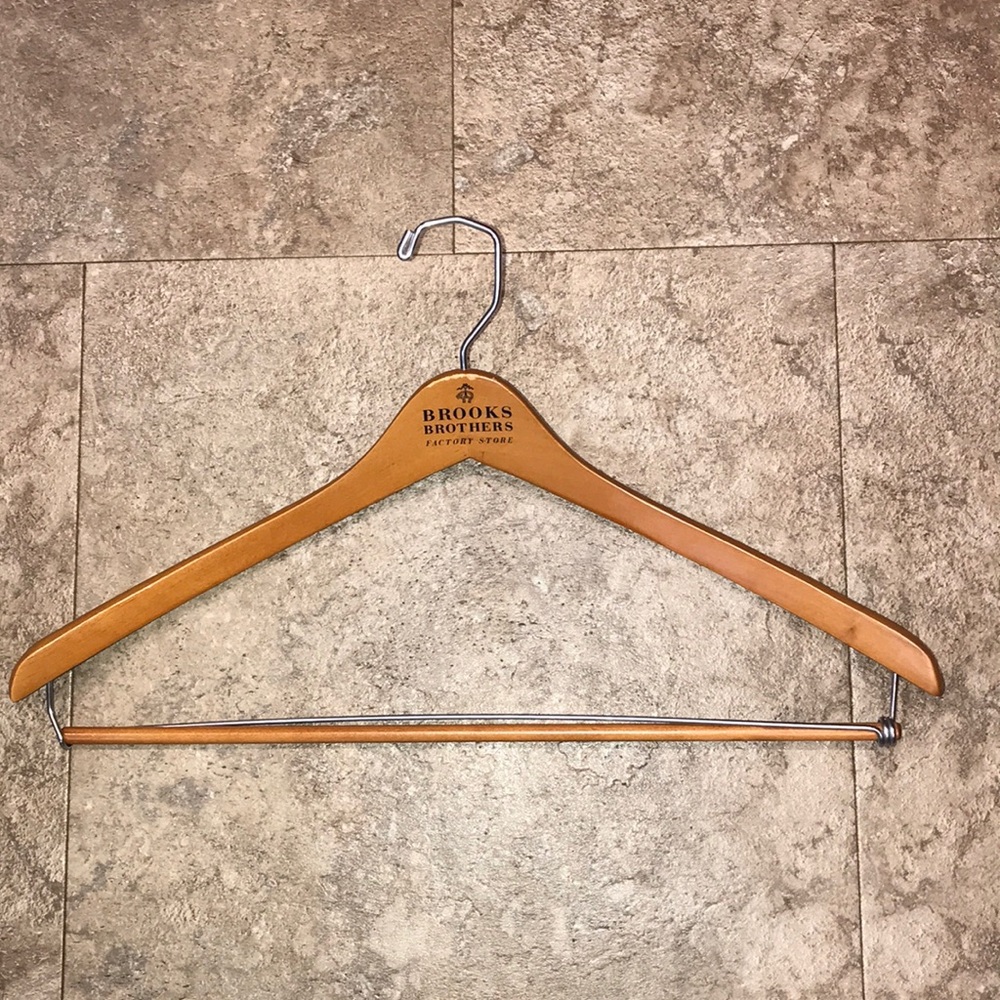 Vintage Brooks Brothers Wooden Suit Hanger